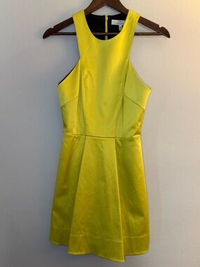 Robert Rodriguez Bright Yellow Sleeveless Fit & Flare Dress